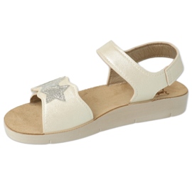 Befado Sandals Girls 068Y003 White and Silver 1