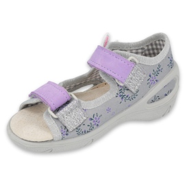 Befado children's shoes pu 065P150 violet grey 1