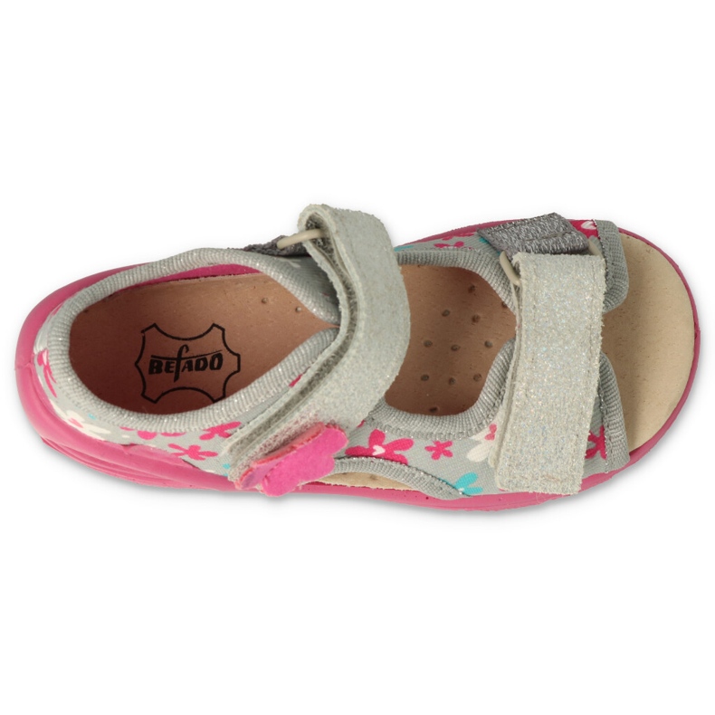 Befado children's shoes pu 065P175 pink grey 3