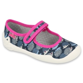 Befado children's shoes 114Y466 navy blue pink 4