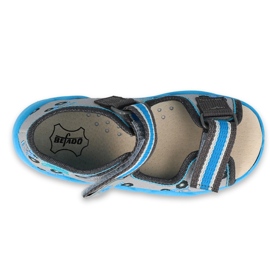 Befado yellow children's shoes 350P027 blue grey 1