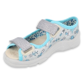 Befado children's shoes 869X155 blue silver grey 1