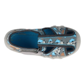 Befado children's slippers 190P104 grey-blue 3