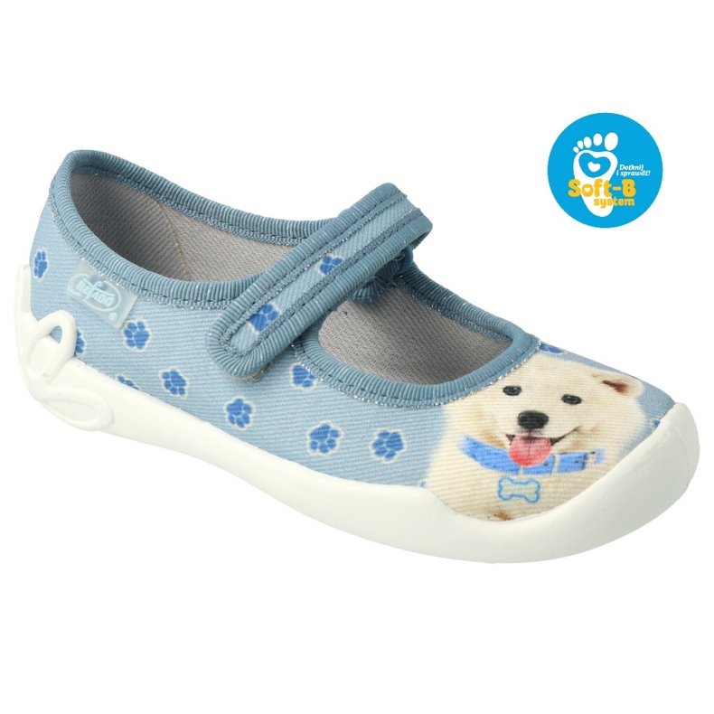 Befado children's shoes 114Y460 beige blue 1 Befado children's shoes 114Y460 beige blue 1