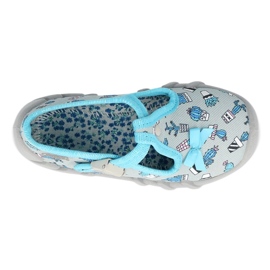 Befado children's shoes 110P414 blue grey 4
