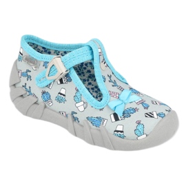 Befado children's shoes 110P414 blue grey 3