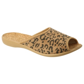 Befado women's shoes pu 254D121 beige brown 4