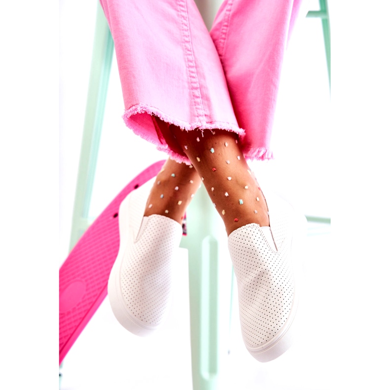 FK2 Women's White Viviana Slip On Shoes 2