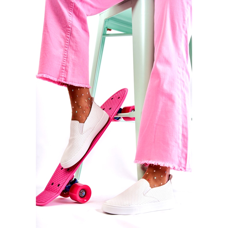 FK2 Women's White Viviana Slip On Shoes 1