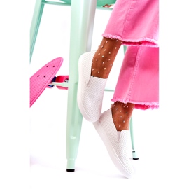 FK2 Women's White Viviana Slip On Shoes 3