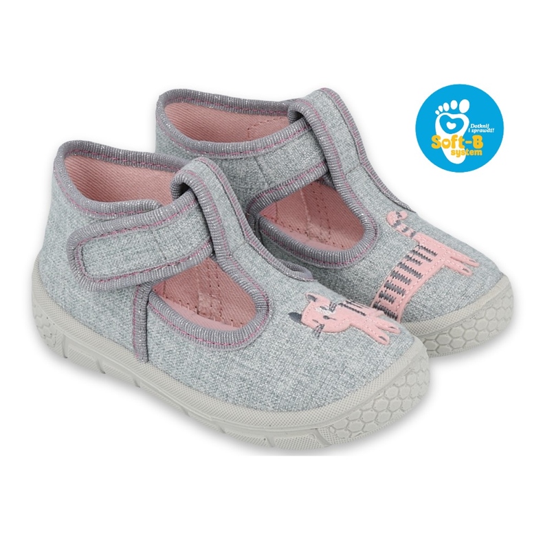 Befado children's shoes 531P072 pink grey 7 Befado children's shoes 531P072 pink grey 7