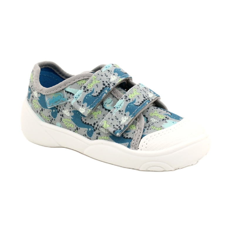 Befado children's shoes 907P156 Dino blue grey green 1
