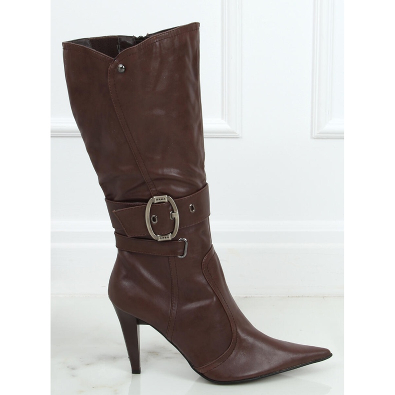 Boots with a Buckle 39817-2 Marron brown 1