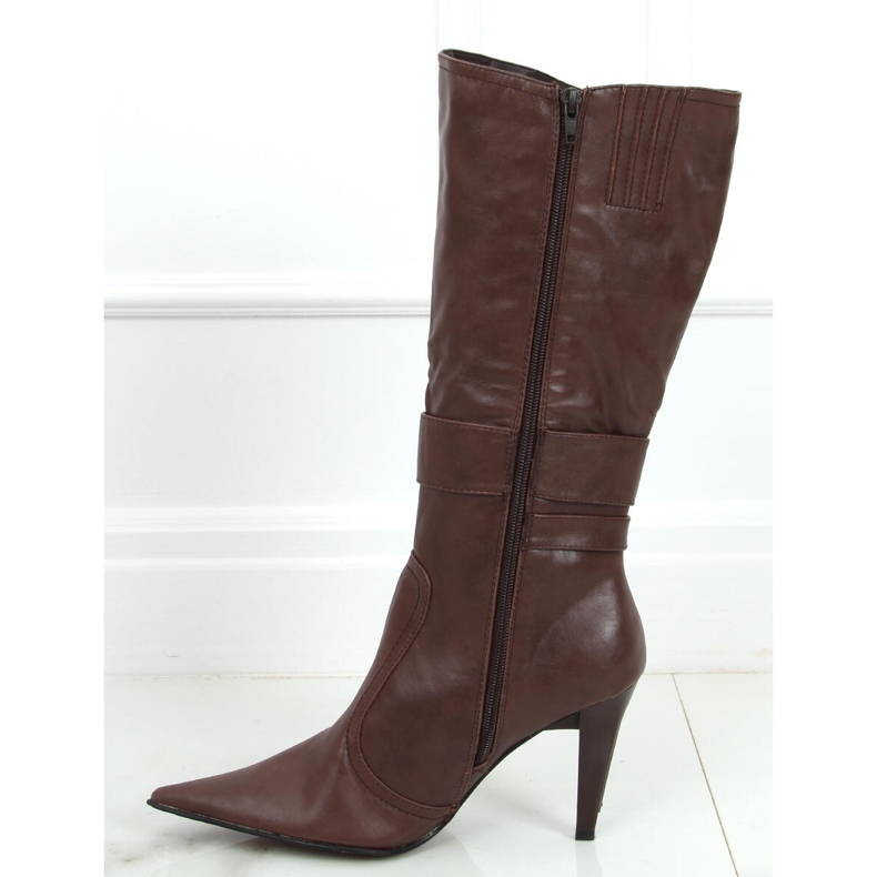 Boots with a Buckle 39817-2 Marron brown 2