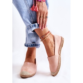 PG1 Women's Slip-on Suede Espadrilles Nude Corry pink 1