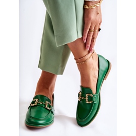 WS1 Women's Green Coriso loafers 2