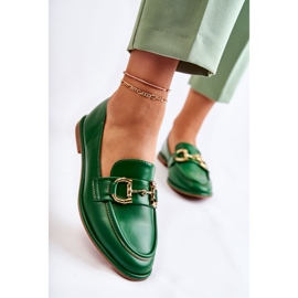 WS1 Women's Green Coriso loafers 1