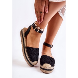 WS1 Women's Espadrilles Sandals On The Black Susane Platform 1