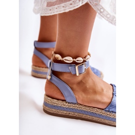 WS1 Women's Espadrilles Sandals On The Blue Susane Platform 2