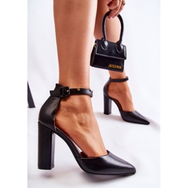 WS1 Leather Pumps On A High Heel Black Salira 2 WS1 Leather Pumps On A High Heel Black Salira 2