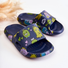 WJ1 Light Children's Slippers Dinosaurs Astro Navy Blue 1 WJ1 Light Children's Slippers Dinosaurs Astro Navy Blue 1
