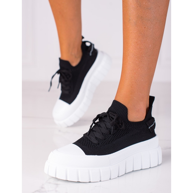 SHELOVET Sneakers On A Thick Platform black 1