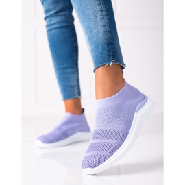 SHELOVET Sport Fitness Shoes violet 1