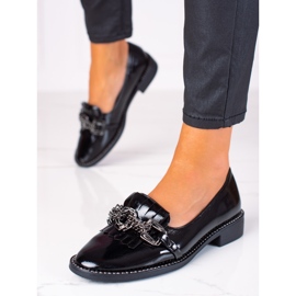 SHELOVET Elegant loafers black 1