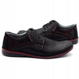 Olivier leather men's shoes 242 black 2