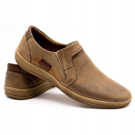 Olivier Men's leather loafers 520 brown 4
