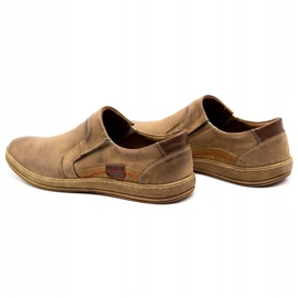 Olivier Men's leather loafers 520 brown 6