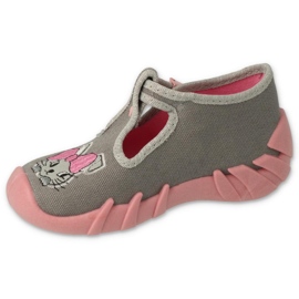 Befado children's shoes 110P453 pink grey 1 Befado children's shoes 110P453 pink grey 1