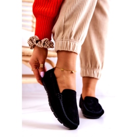 Women's Suede Loafers Big Star JJ274654 Black 1