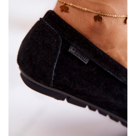 Women's Suede Loafers Big Star JJ274654 Black 5