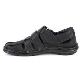 Olivier Black men's sandals 467 1
