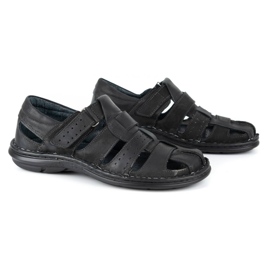 Olivier Black men's sandals 467 3