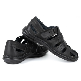 Olivier Black men's sandals 467 4