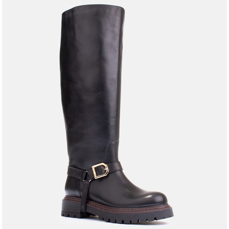 Marco Shoes Trapper boots with a wider upper black 1