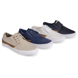 Textile Casual Sneakers Y010 White 2