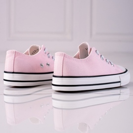 Pink Vico children's sneakers with elastic bands 2