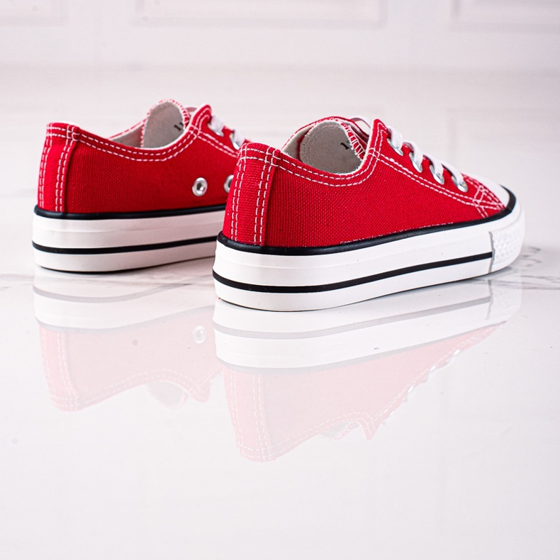 Red Vico children's sneakers with elastics 1