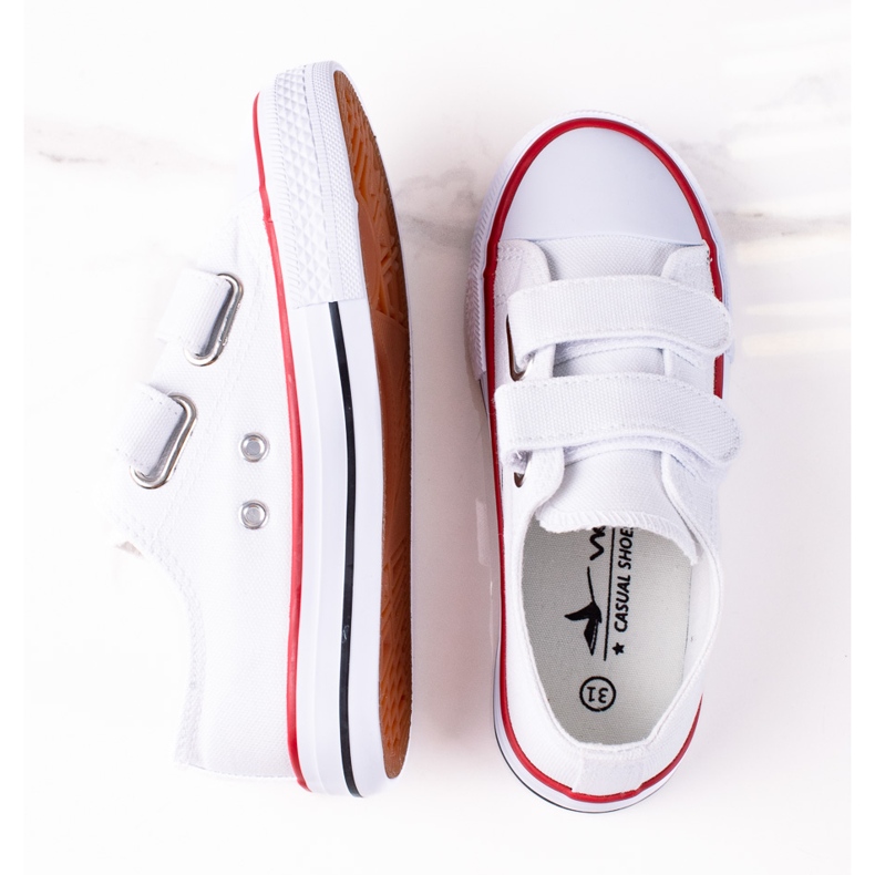Velcro sneakers for children Vico white 1