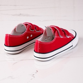 Velcro sneakers for children Vico red 1