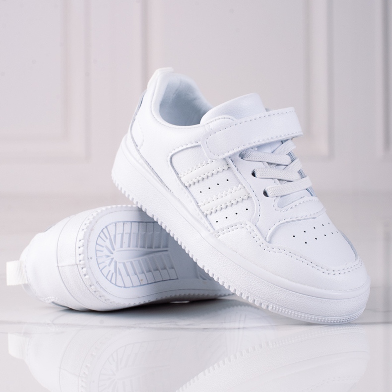 Shelovet children's white sneakers made of eco leather 1 Shelovet children's white sneakers made of eco leather 1