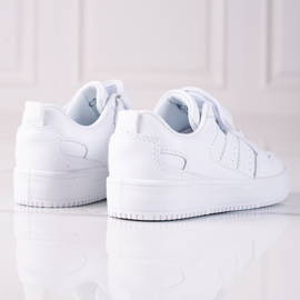 Shelovet children's sneakers made of ecological leather white 1