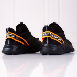 Vico children's sports shoes, two-color material black 1