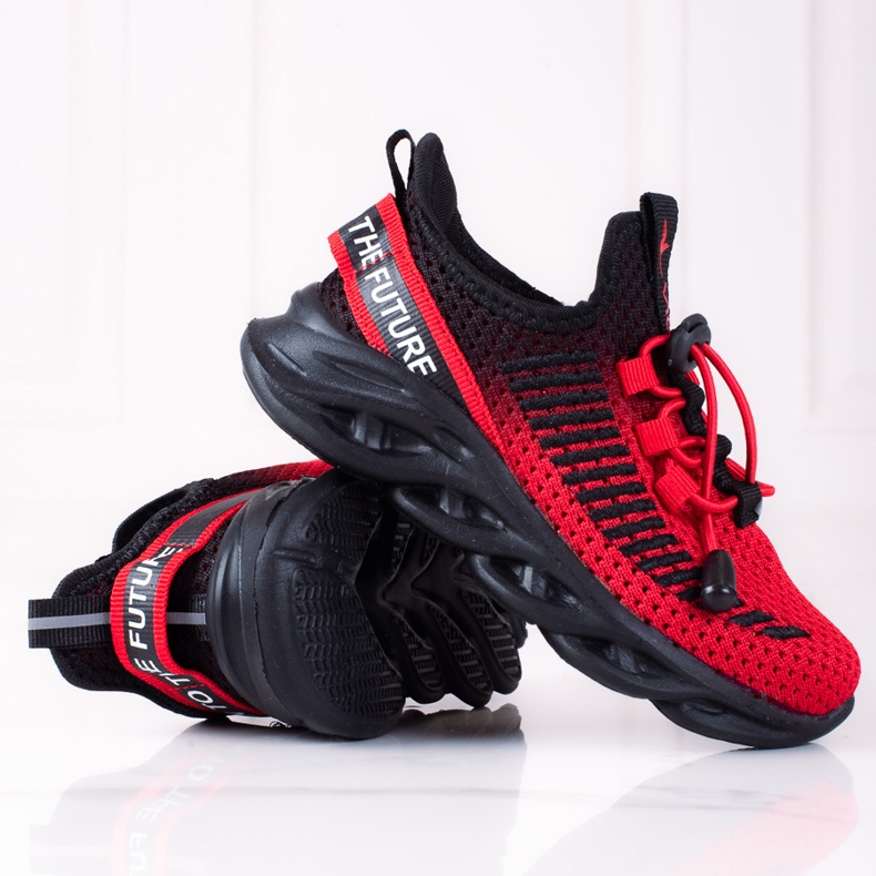 Vico children's sports shoes, two-color material black red 1 Vico children's sports shoes, two-color material black red 1