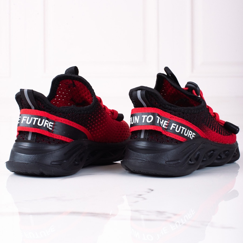 Vico children's sports shoes, two-color material black red 2 Vico children's sports shoes, two-color material black red 2