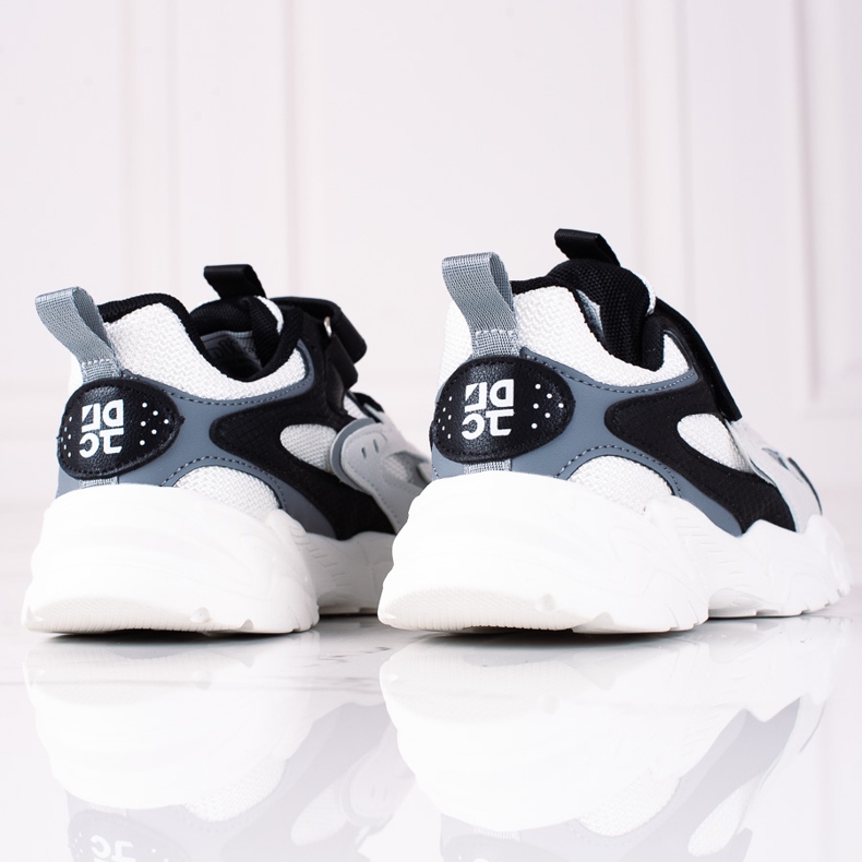 Shelovet children's sneakers on a thick sole in black and white grey 1 Shelovet children's sneakers on a thick sole in black and white grey 1