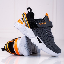 Vico boys' sports shoes with neon inserts grey 1 Vico boys' sports shoes with neon inserts grey 1